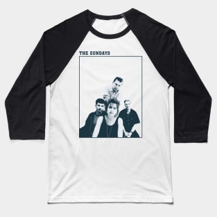 The Sundays - Members - Tribute Artwork Baseball T-Shirt